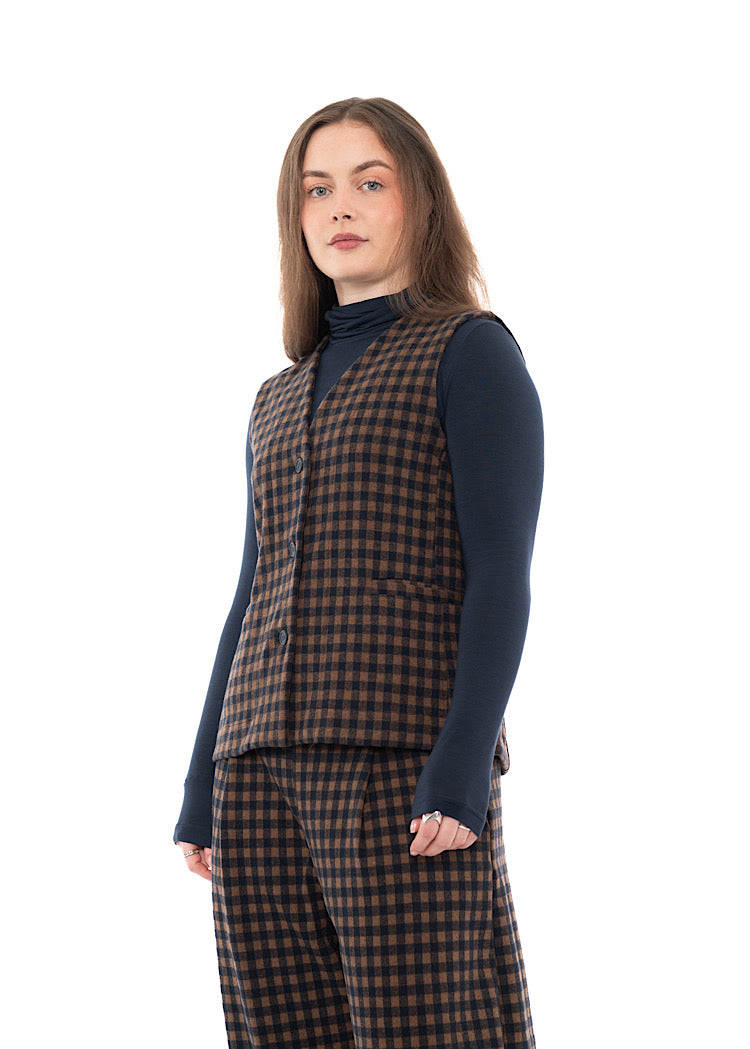 CHECKED GENNY WAISTCOAT