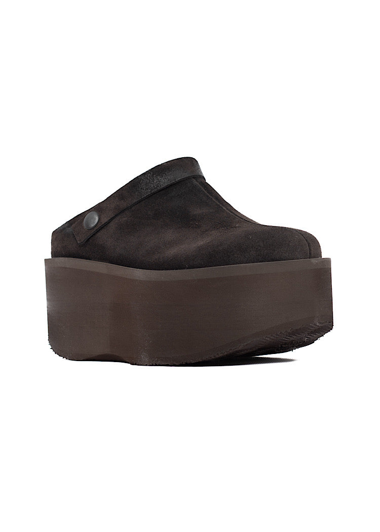 SUEDE PLATFORM CLOG