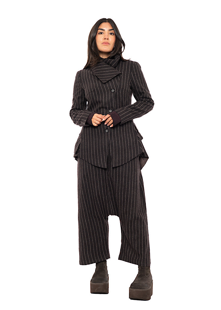 DROP CROTCH WOOL TROUSER