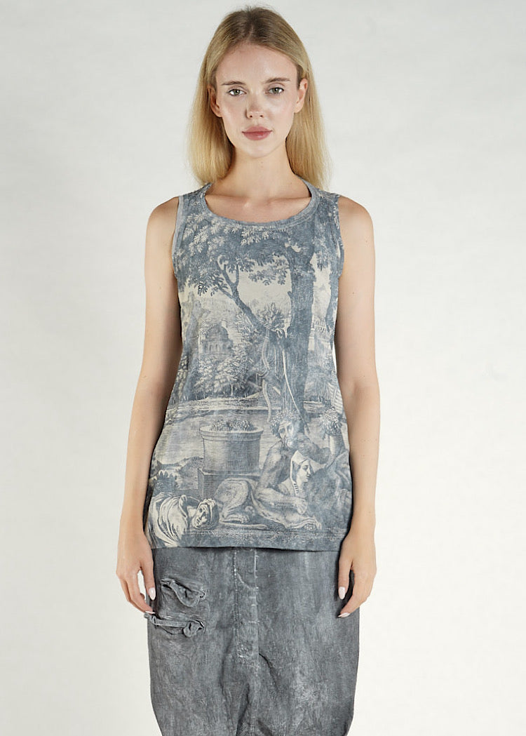 PRE-ORDER RUNDHOLZ DIP TOP *SEAWEED PRINT* (Shown in AMBER PRINT)