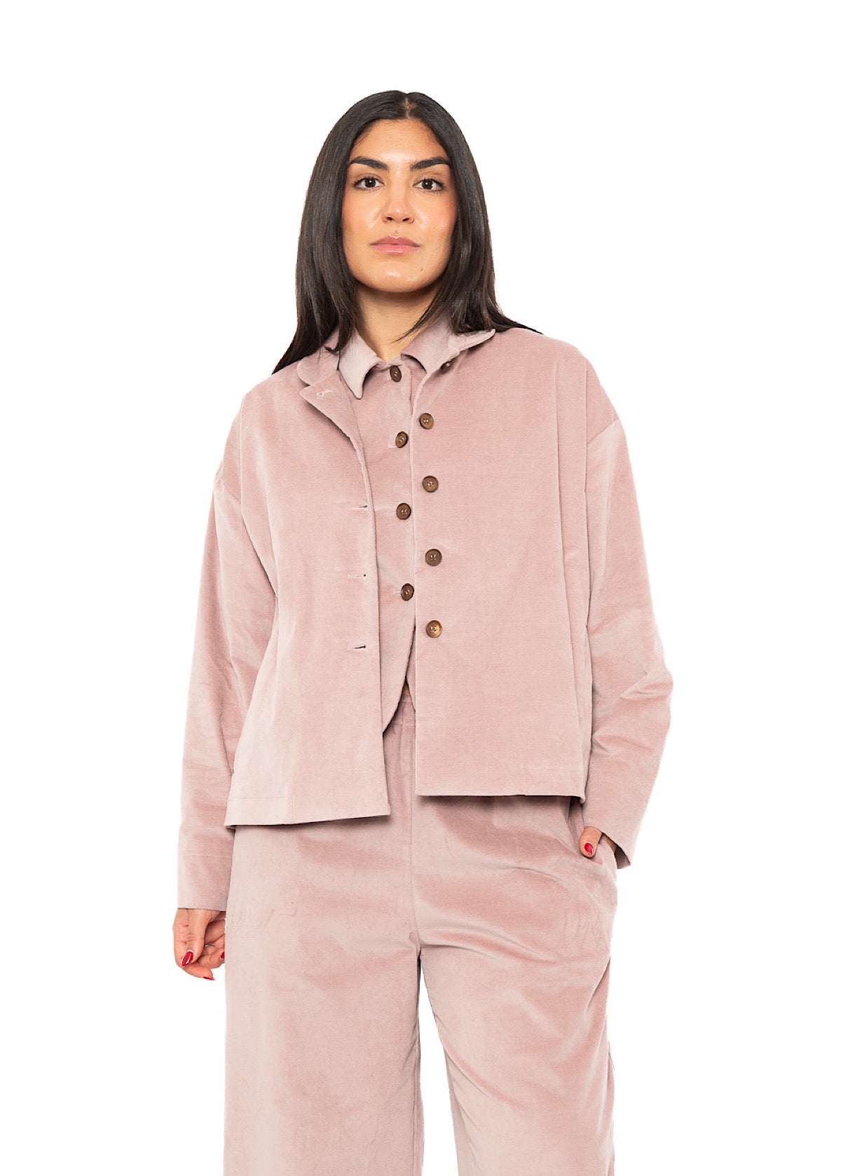BOXY VELVET FLORA JACKET