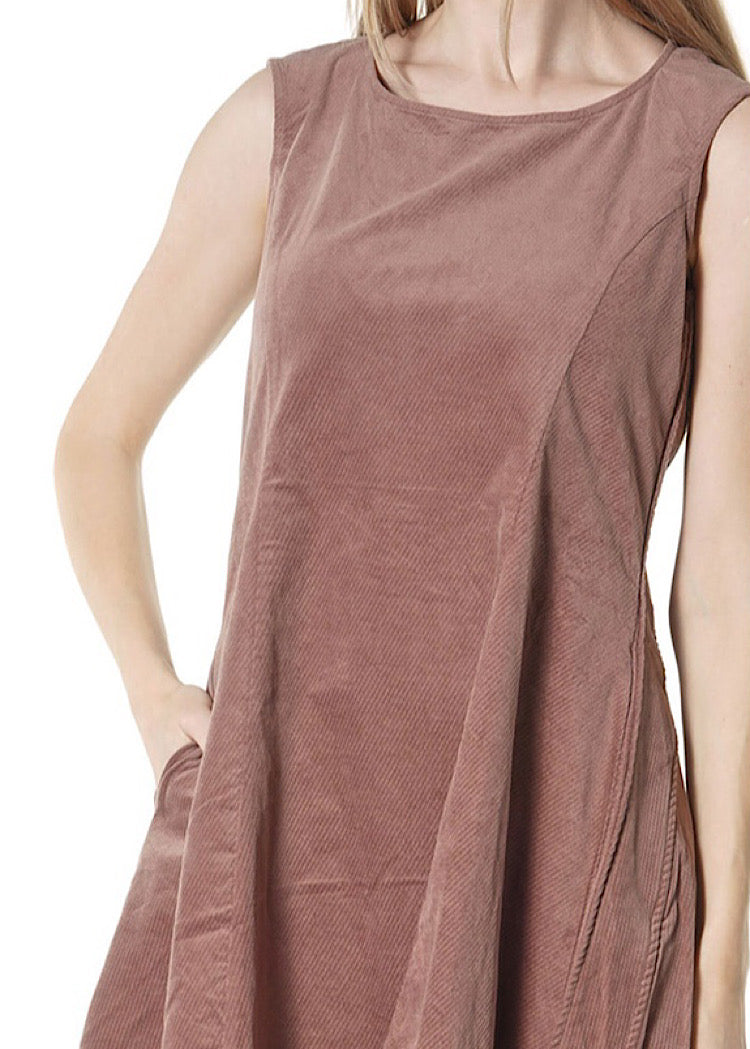 STRETCH-VELVET BALLOON DRESS *BLACK* (Shown in CRYSTAL)