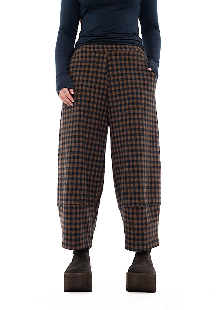 LARGE-CHECK RIMA JQ TROUSER