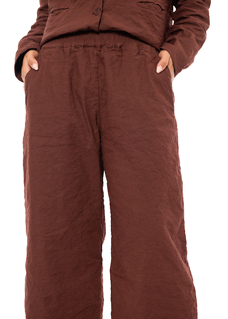SIGNATURE CRINKLE STRAIGHT LEG TROUSER