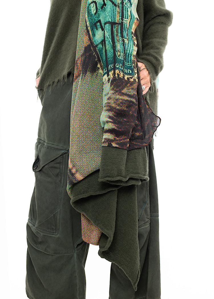 RUNDHOLZ DIP KNITTED SCARF