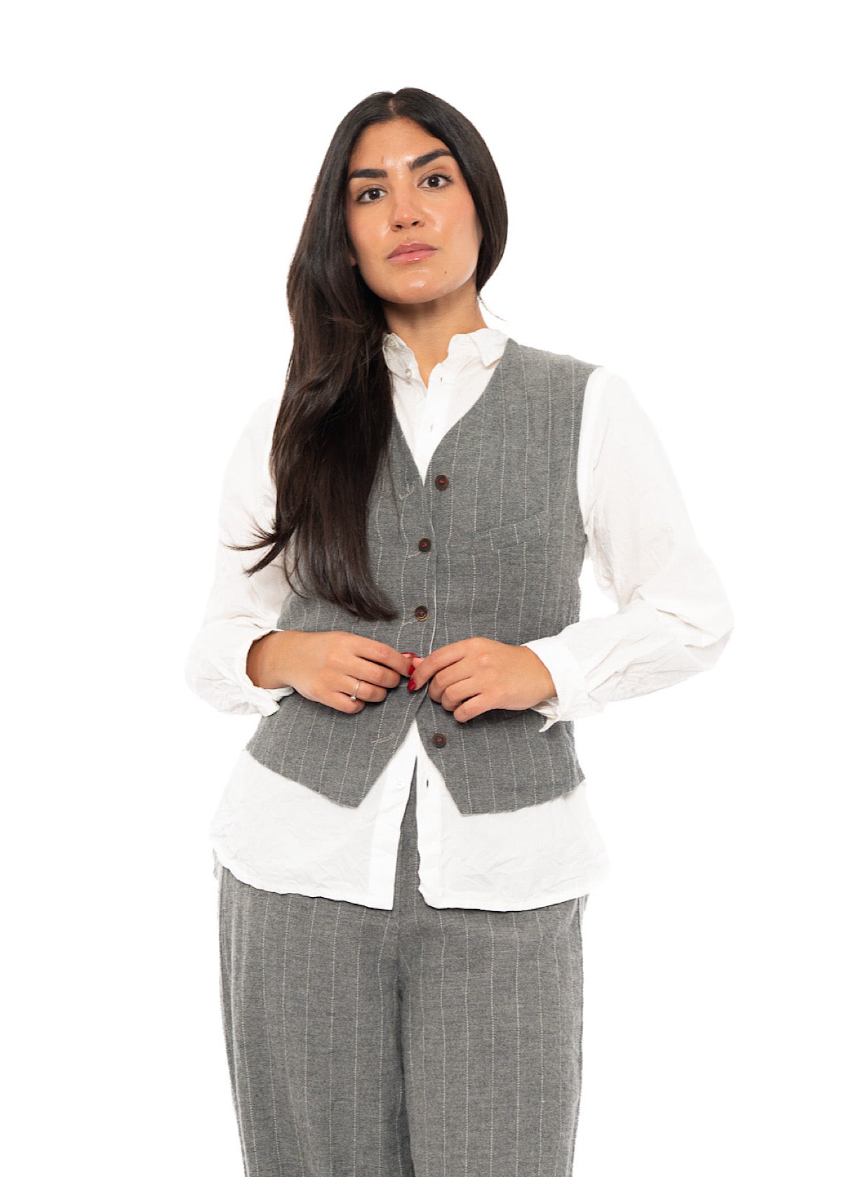 PINSTRIPE GINETTE WAISTCOAT