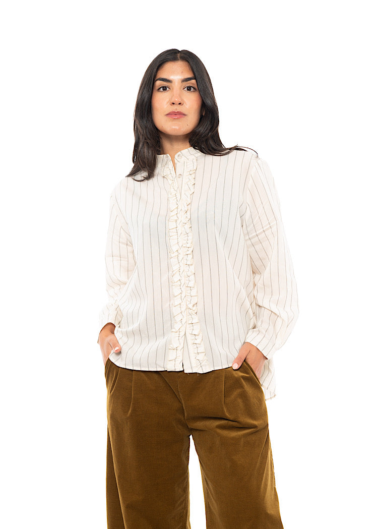 PINSTRIPE AMELIA L SHIRT