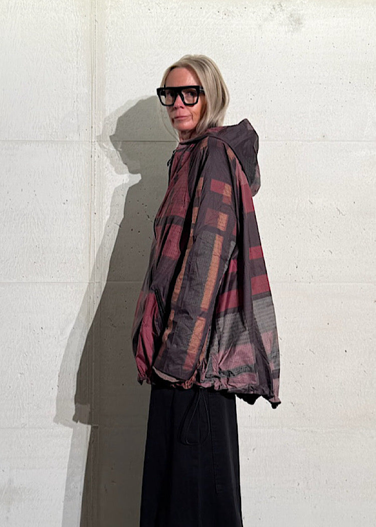 CL HERITAGE CHECK TECHNICAL RAIN JACKET
