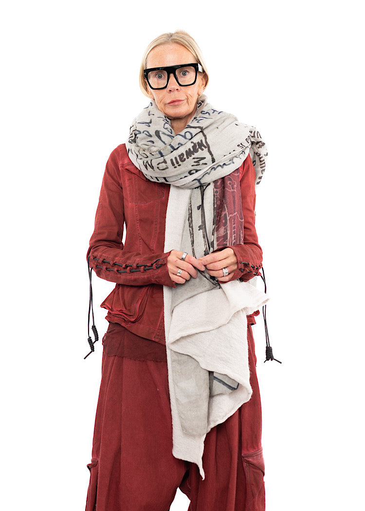 RUNDHOLZ DIP KNITTED SCARF