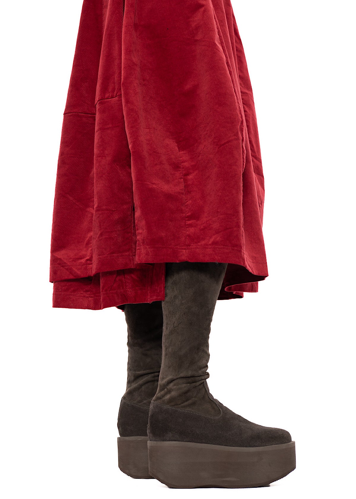 STRETCH-VELVET BALLOON DRESS