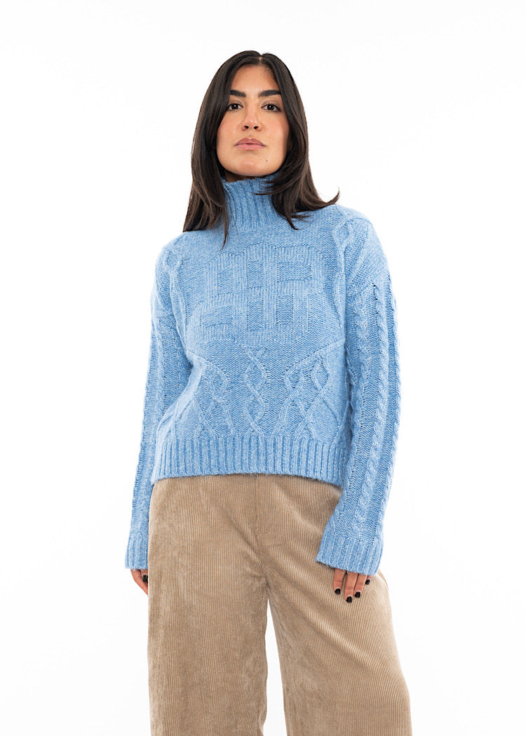 MUNTHE LOGANBERRY KNITTED PULLOVER