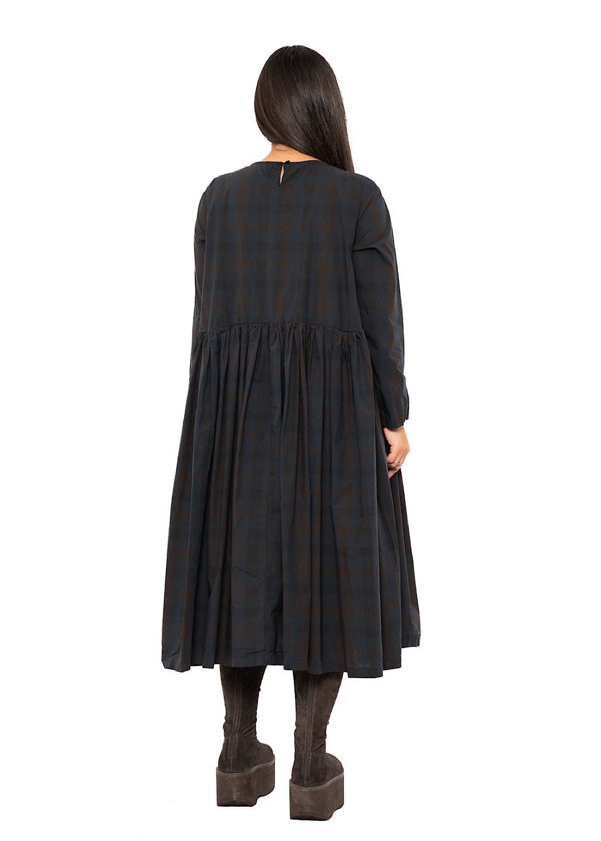 CHECKED COTTON DRESS