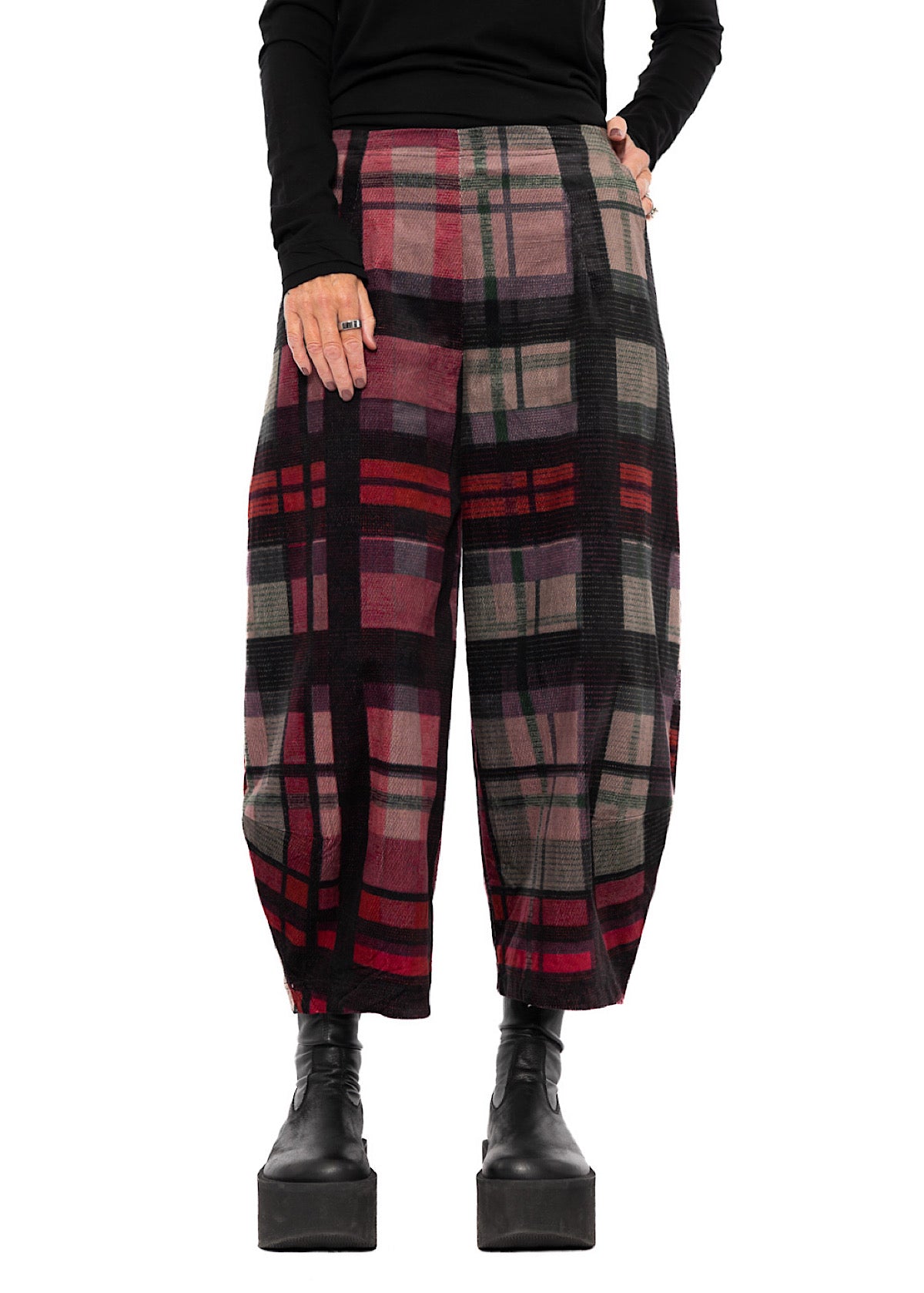 HERITAGE CHECK BALLOON TROUSER