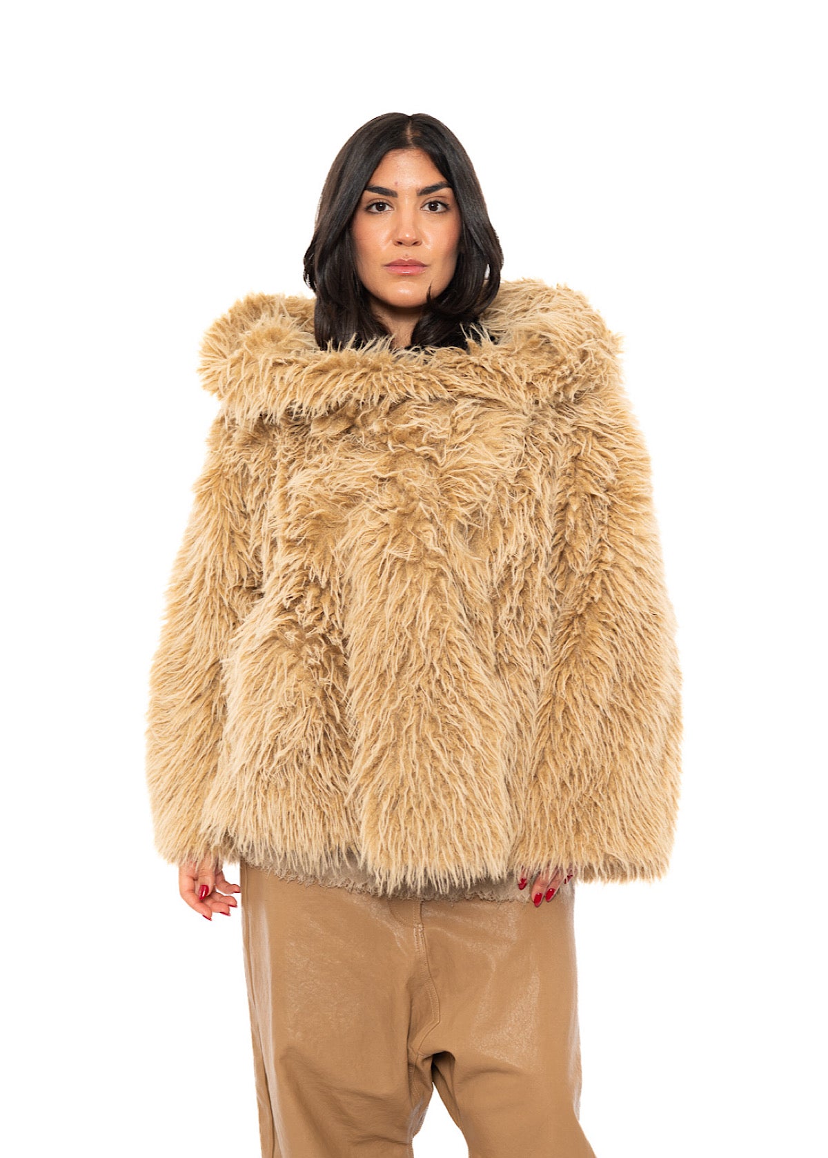 OVERSIZED FAUX FUR JACKET