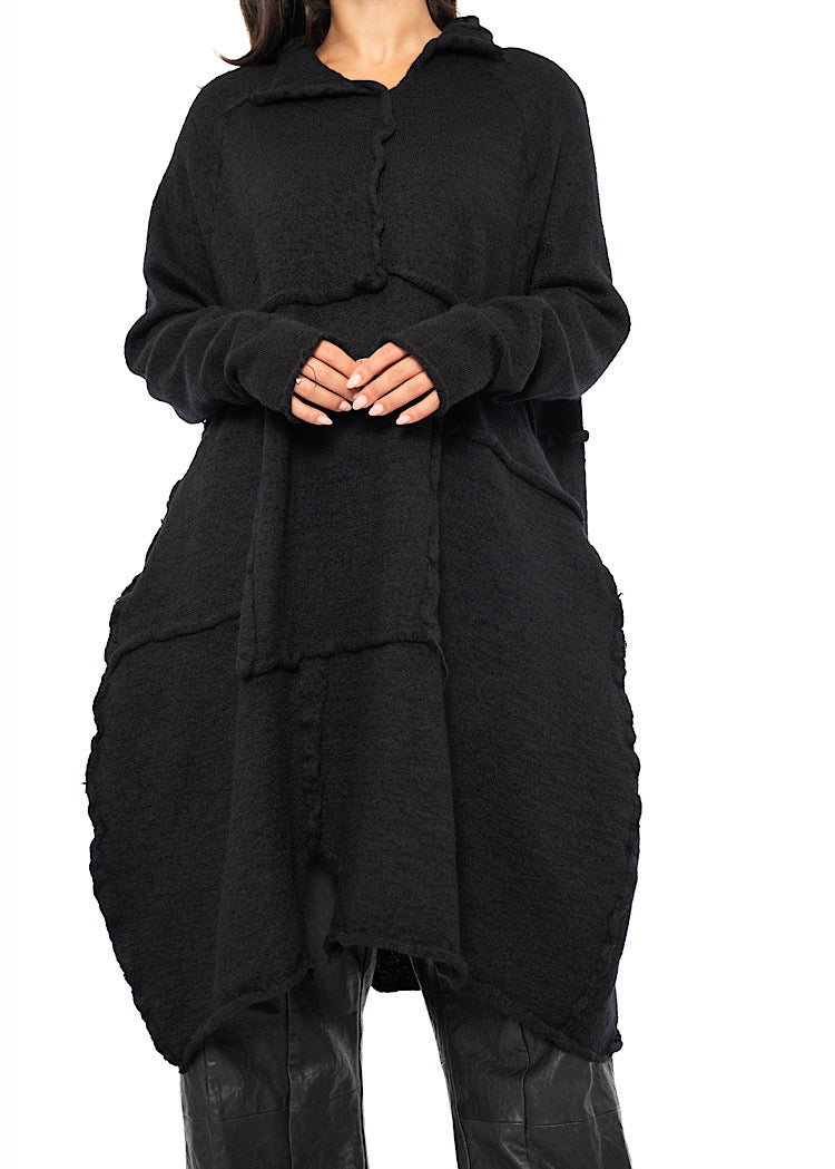 OVERSIZED WOOL KNITTED DRESS
