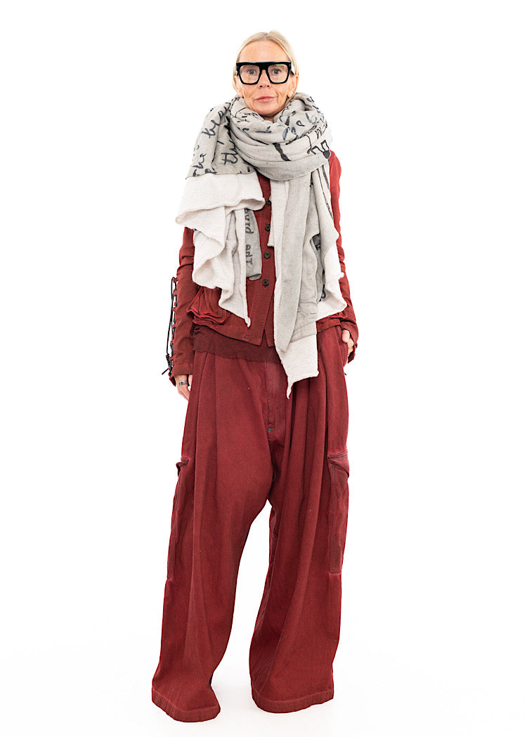 RUNDHOLZ DIP KNITTED SCARF