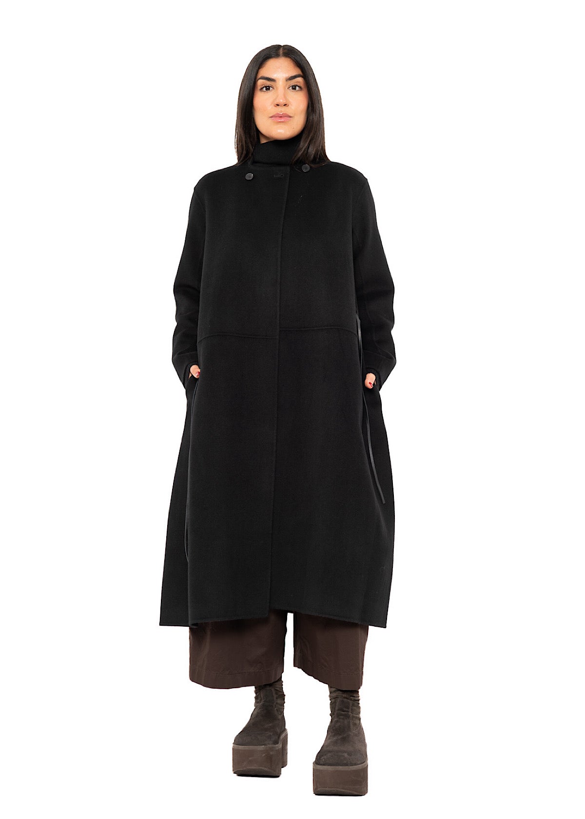 BELTED CASHMERE COAT