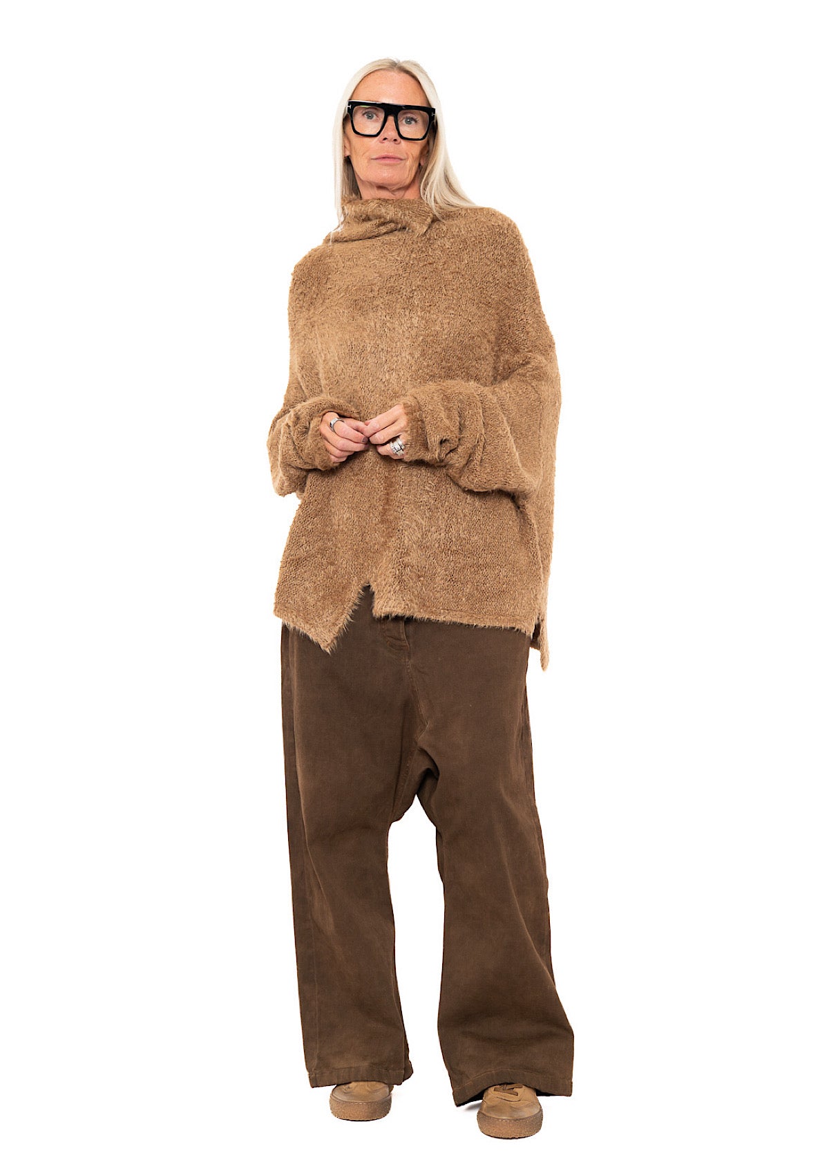 RELAXED SILK KNIT PULLOVER