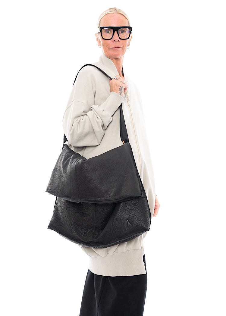 SORT AARHUS LEATHER BAG