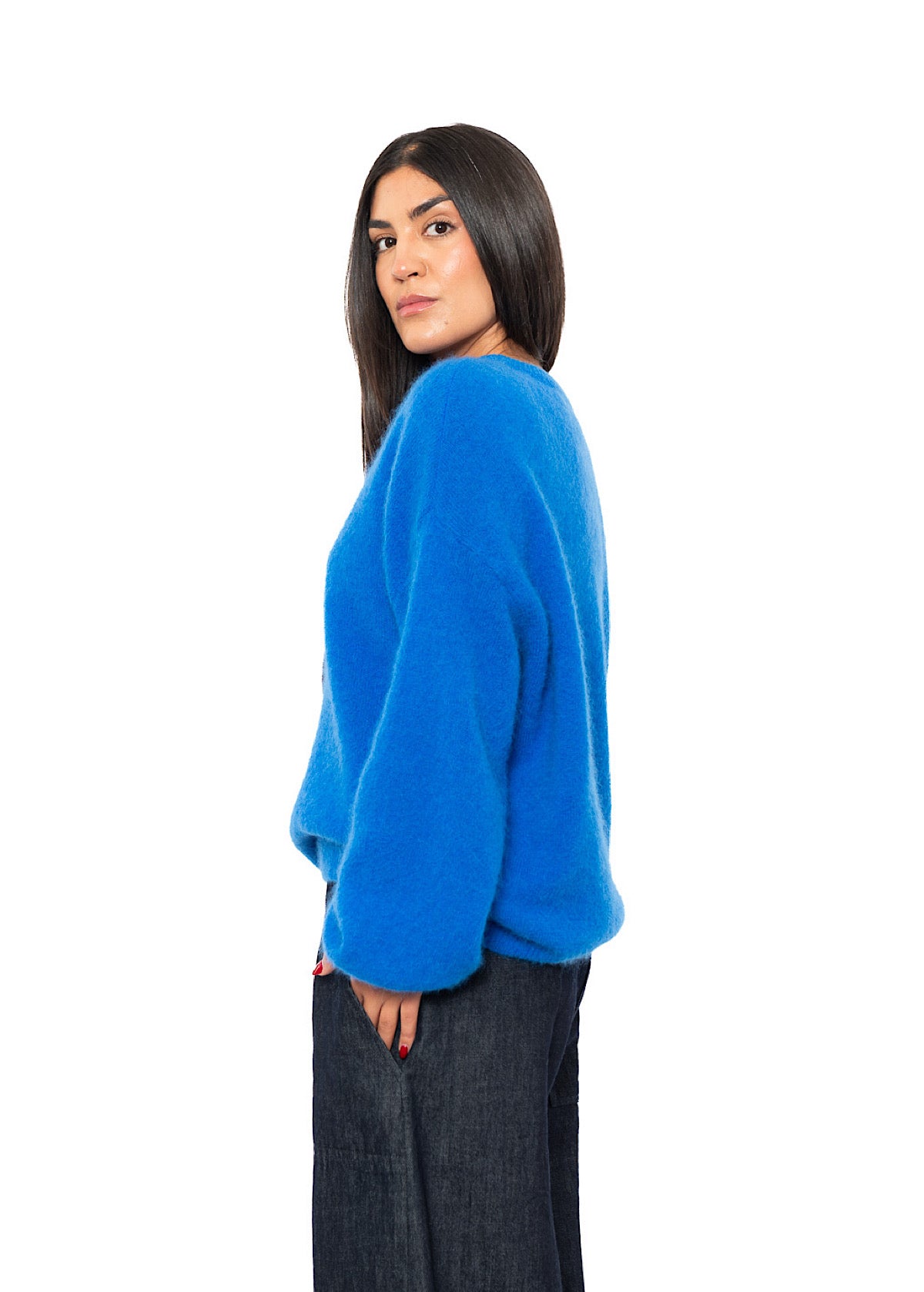 RELAXED ALPACA-MIX PULLOVER