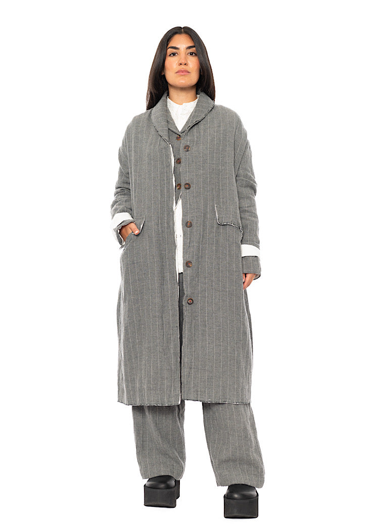 PINSTRIPE MARY COAT