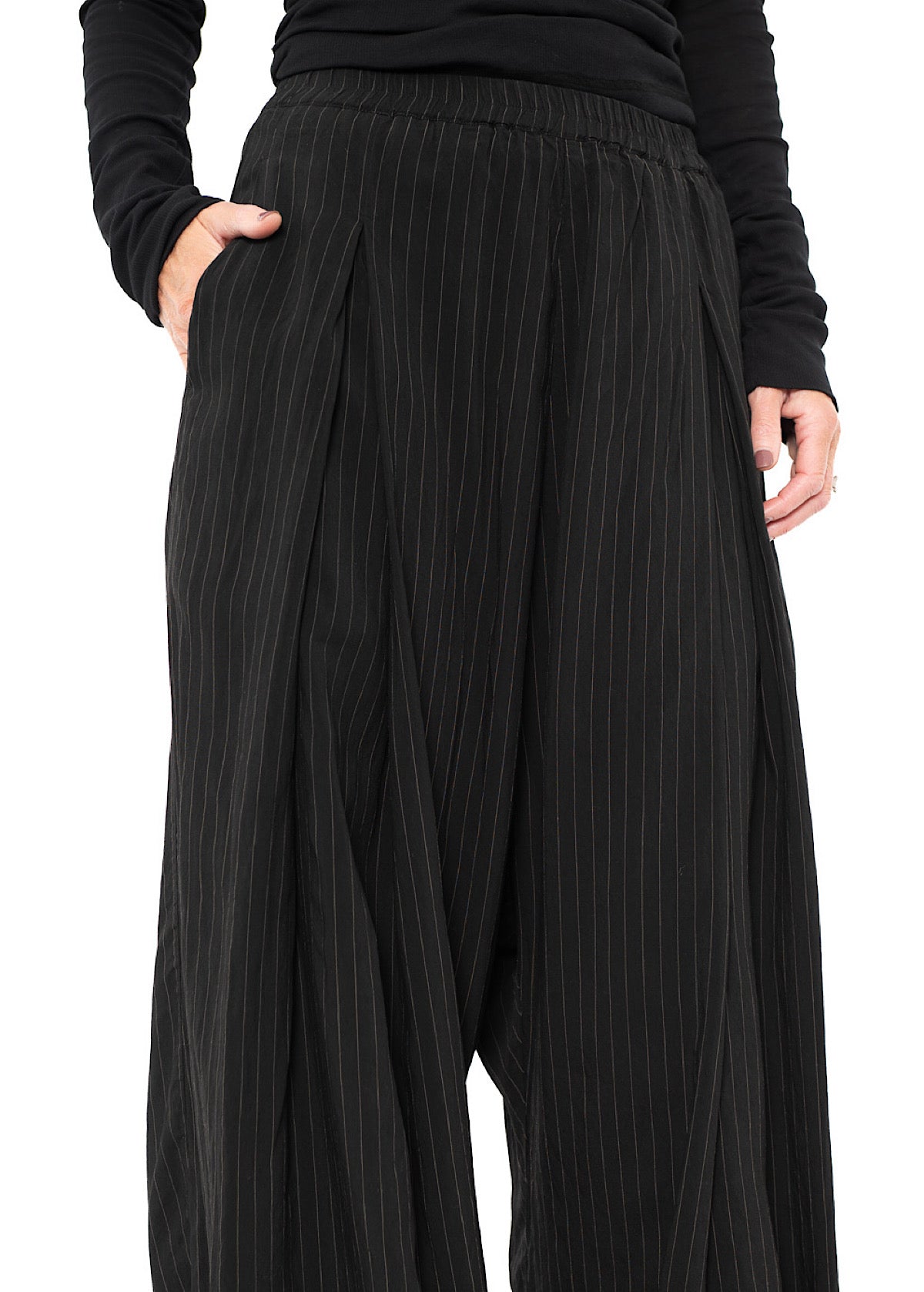 FLUID PINSTRIPE PALAZZO TROUSER