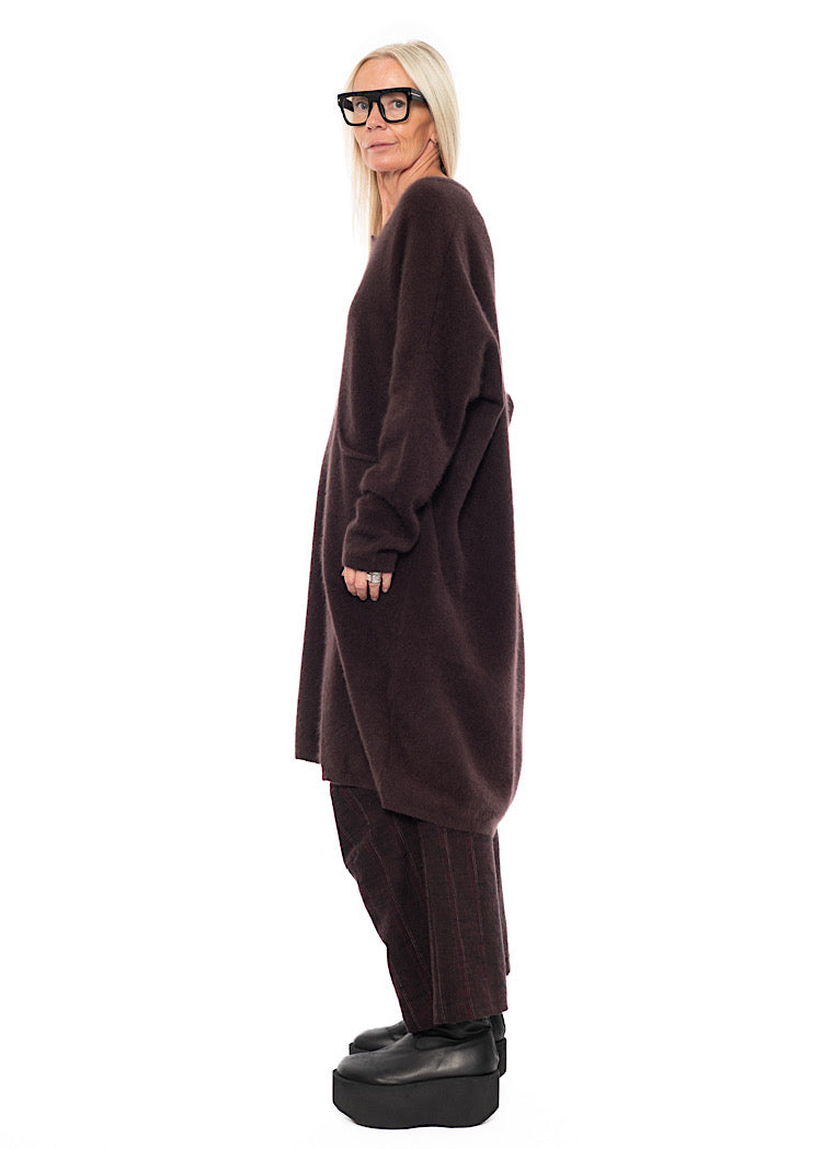 SIGNATURE RACCOON HAIR KNITTED TUNIC