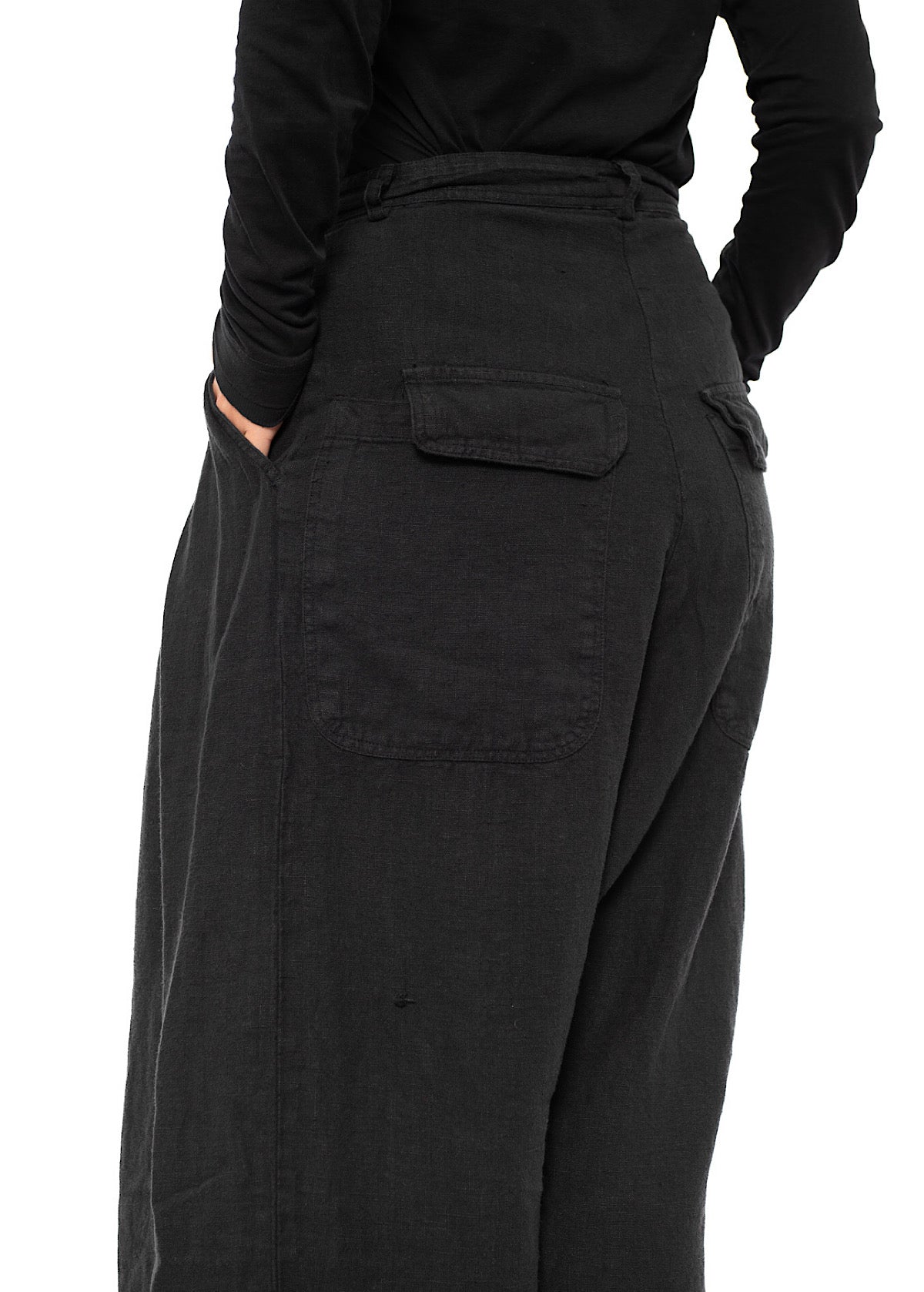 WINTER LINEN WIDE-LEG TROUSER