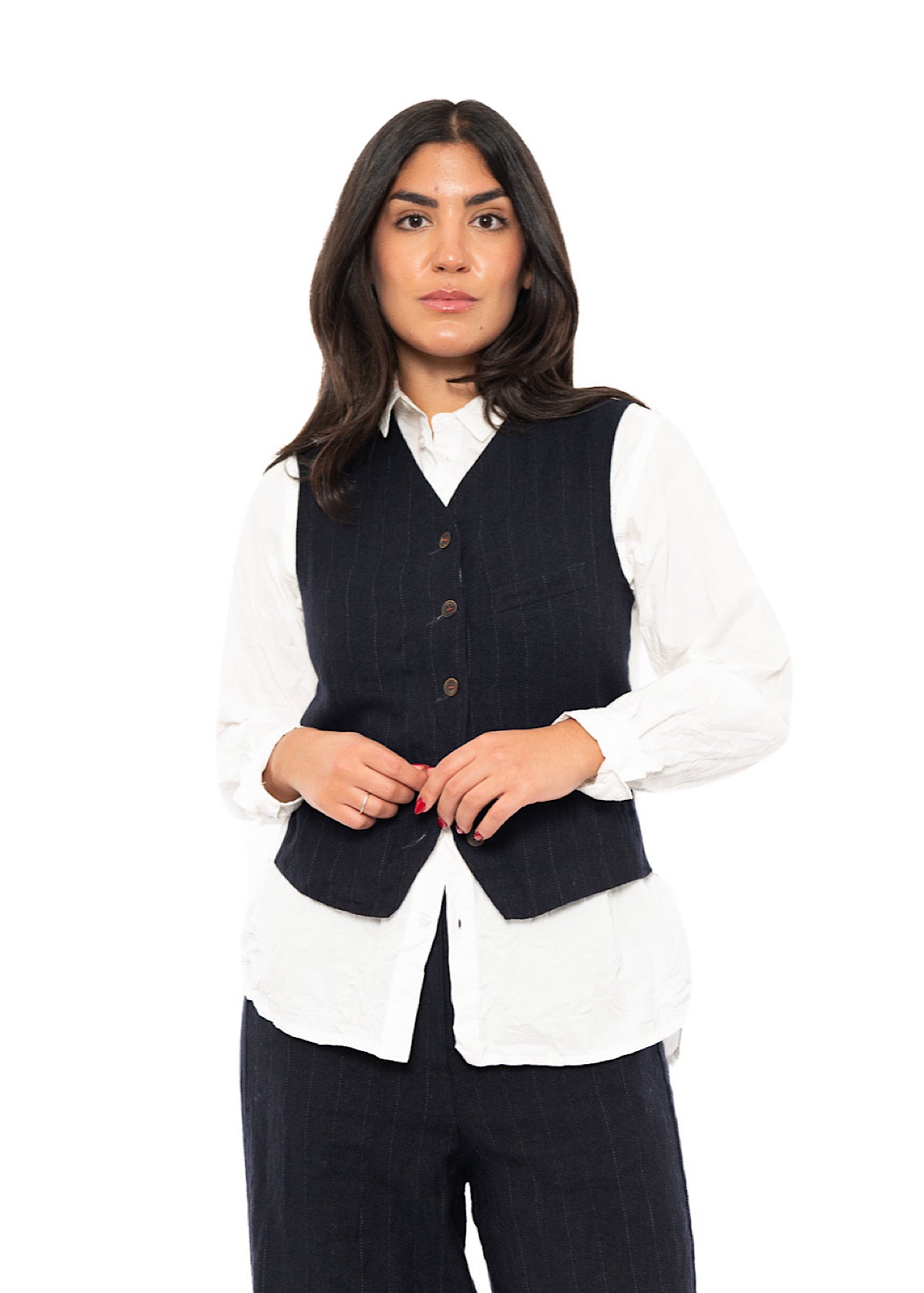 PINSTRIPE GINETTE WAISTCOAT