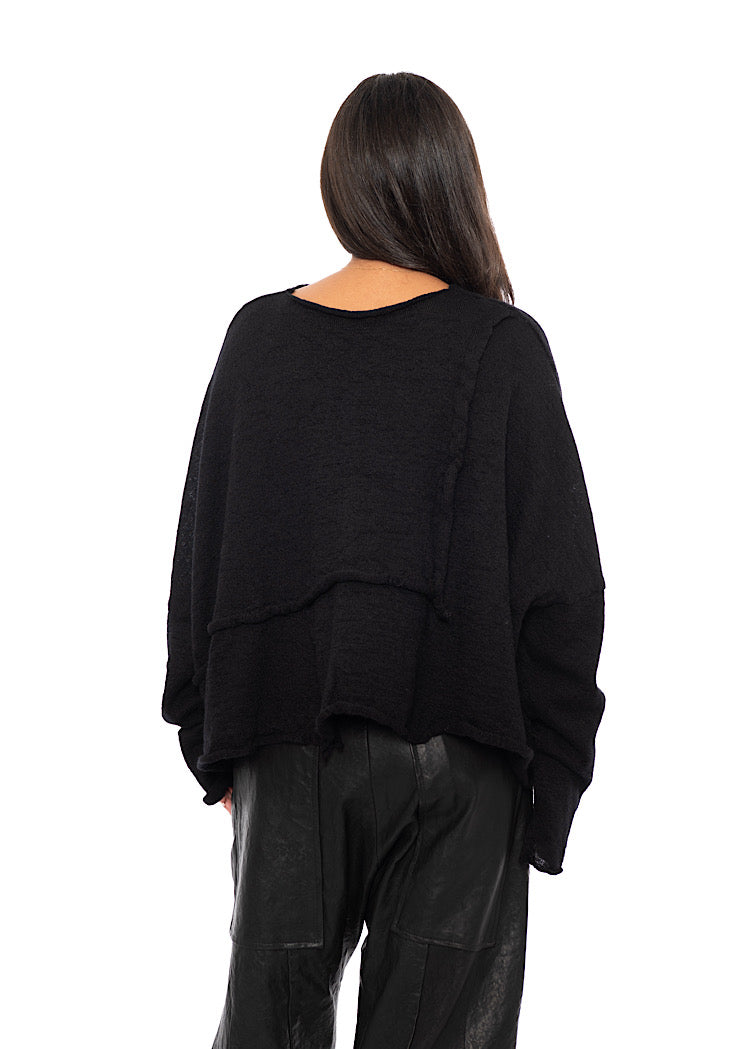 BOILED WOOL KNITTED PULLOVER