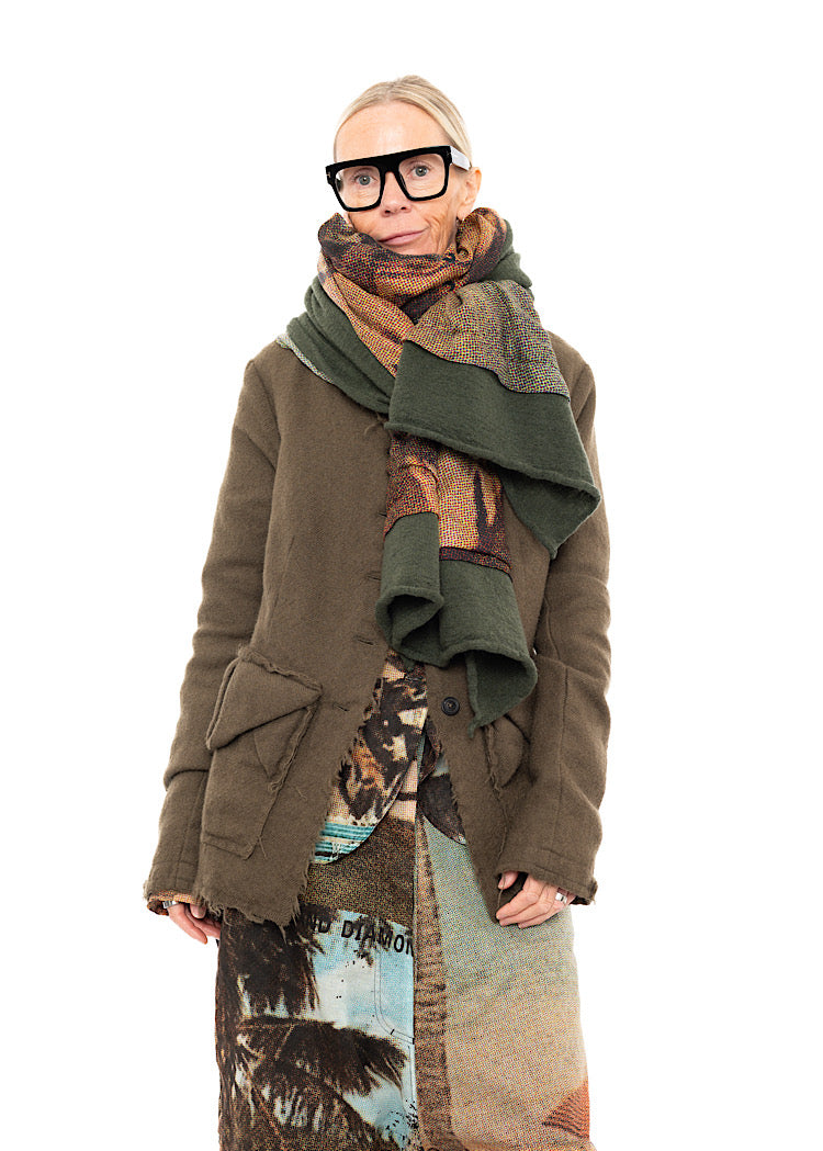 RUNDHOLZ DIP 1/2 SHARER KNITTED SCARF