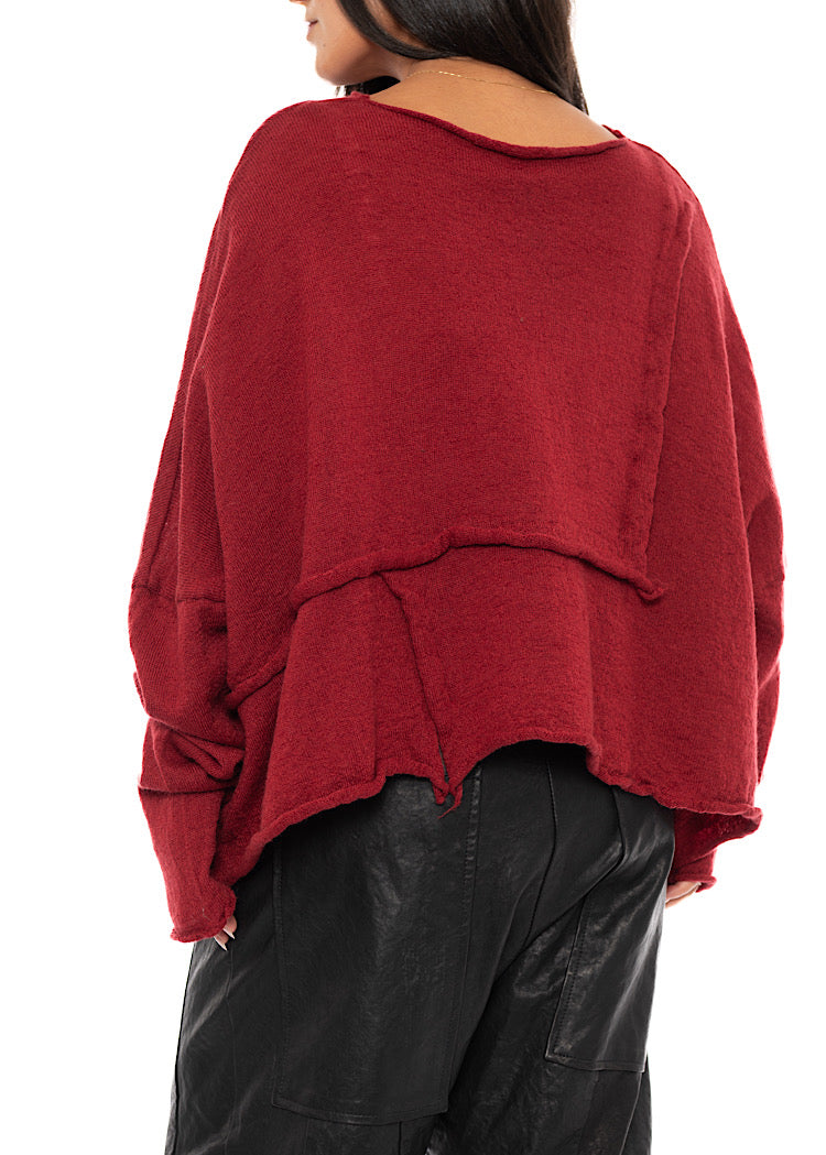 BOILED WOOL KNITTED PULLOVER