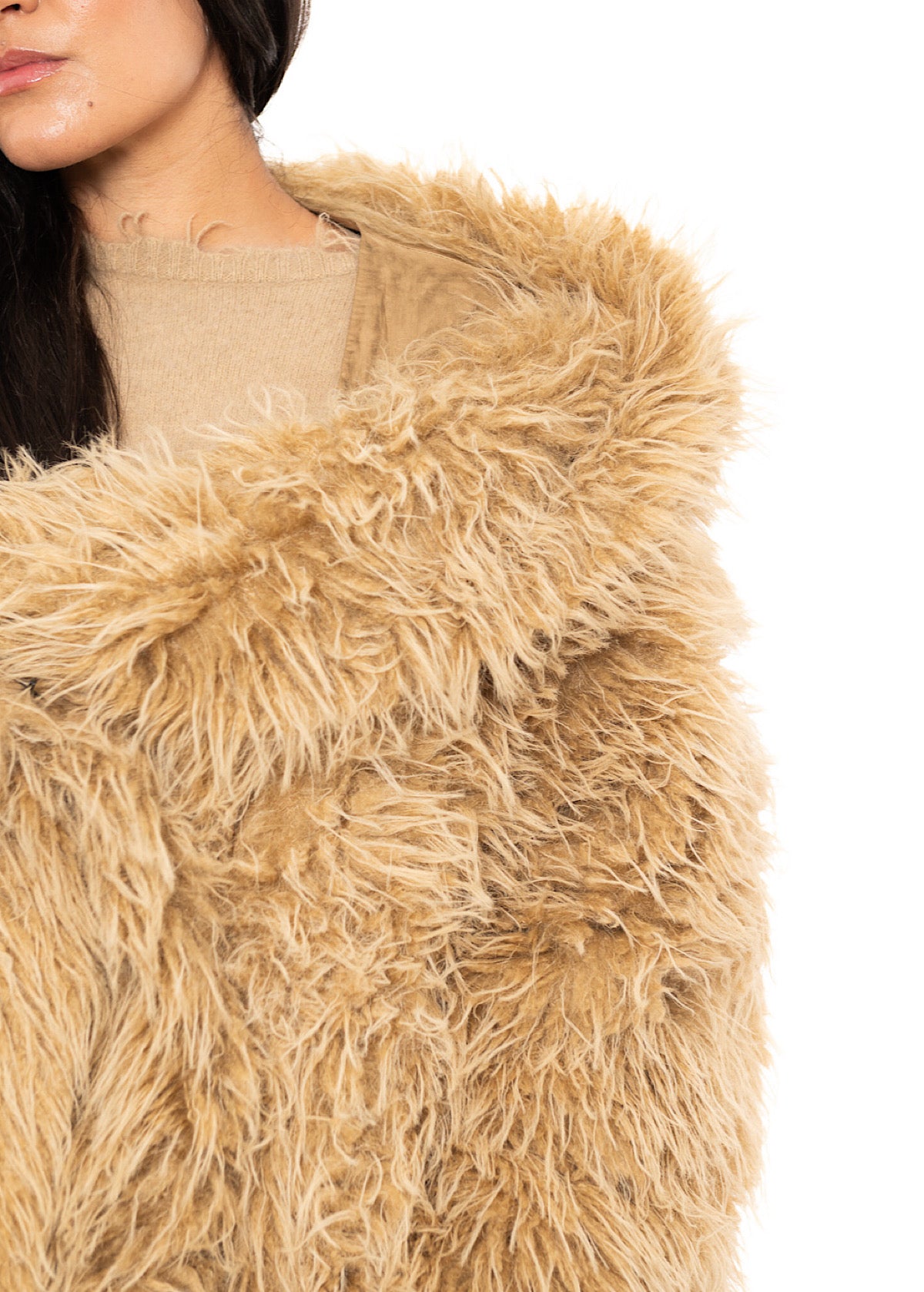 STATEMENT FAUX FUR COAT