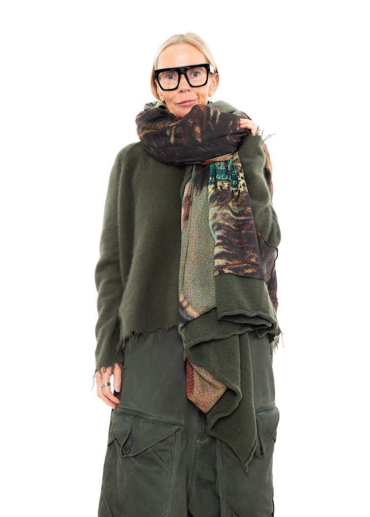 RUNDHOLZ DIP KNITTED SCARF