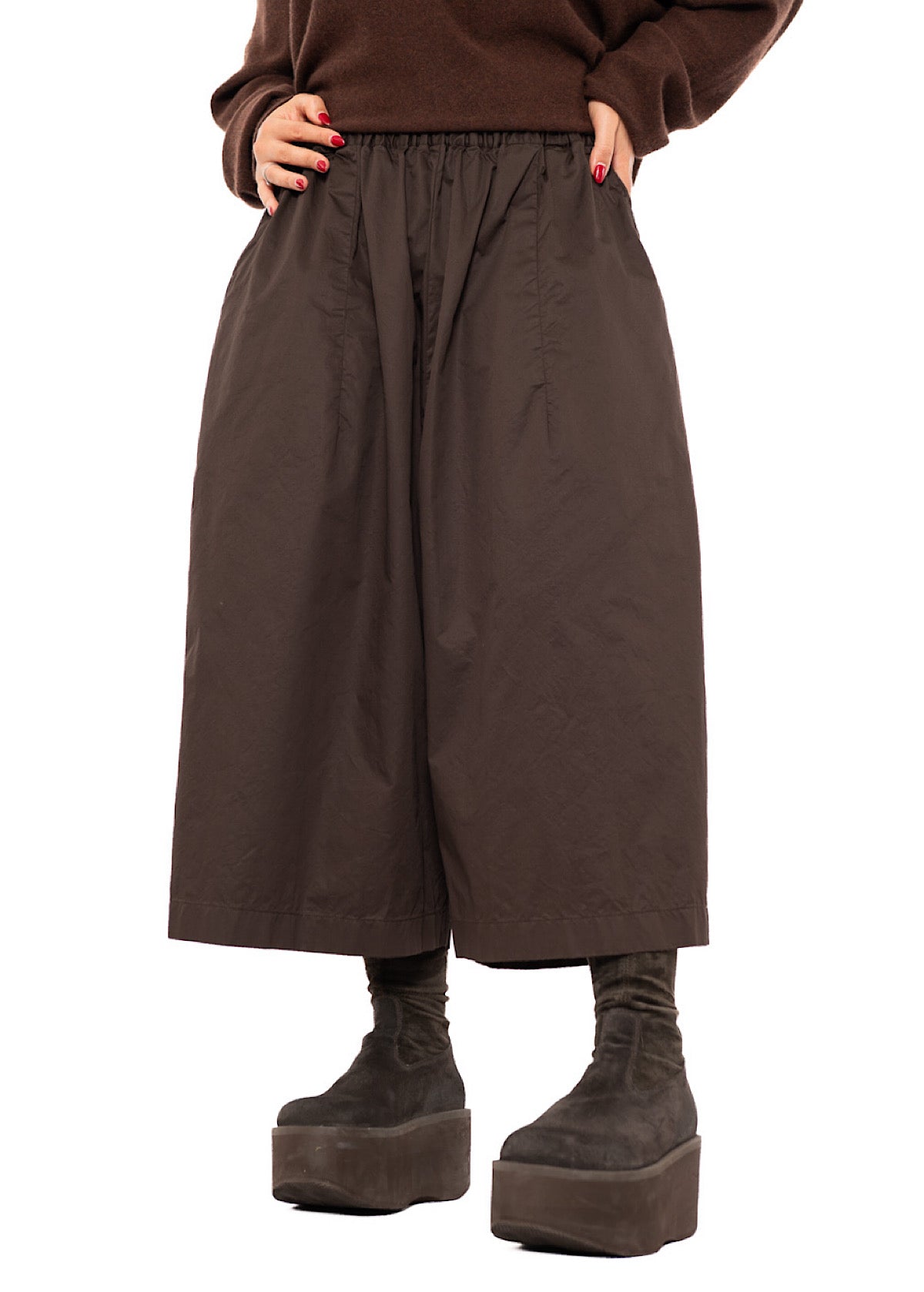 CROPPED WIDE LEG TROUSER