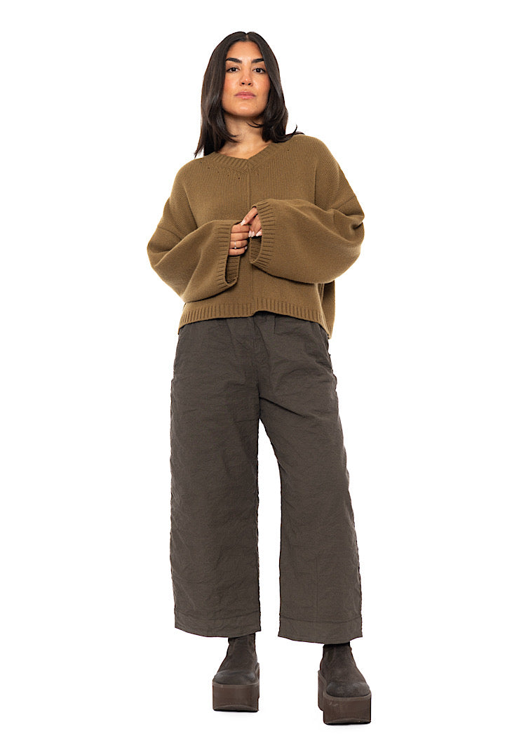 SIGNATURE CRINKLE STRAIGHT LEG TROUSER