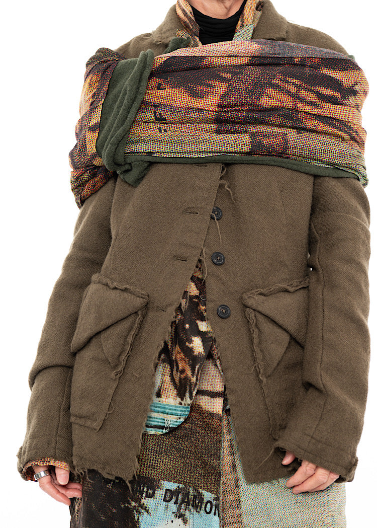 RUNDHOLZ DIP 1/2 SHARER KNITTED SCARF