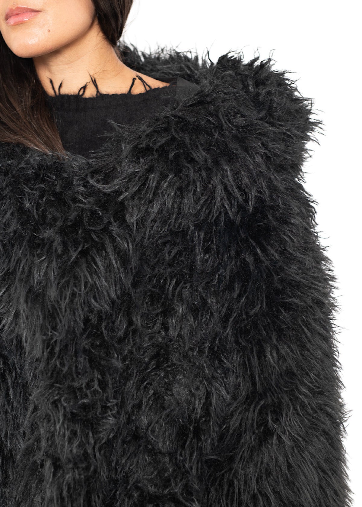 STATEMENT FAUX FUR COAT