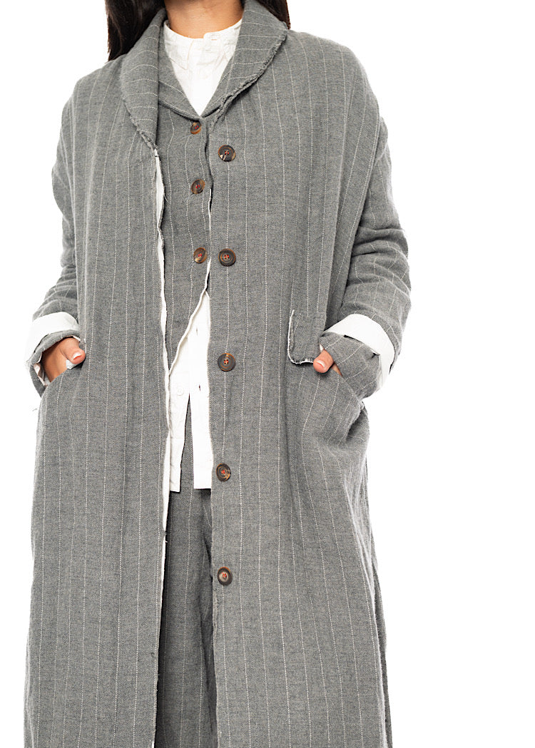 PINSTRIPE MARY COAT