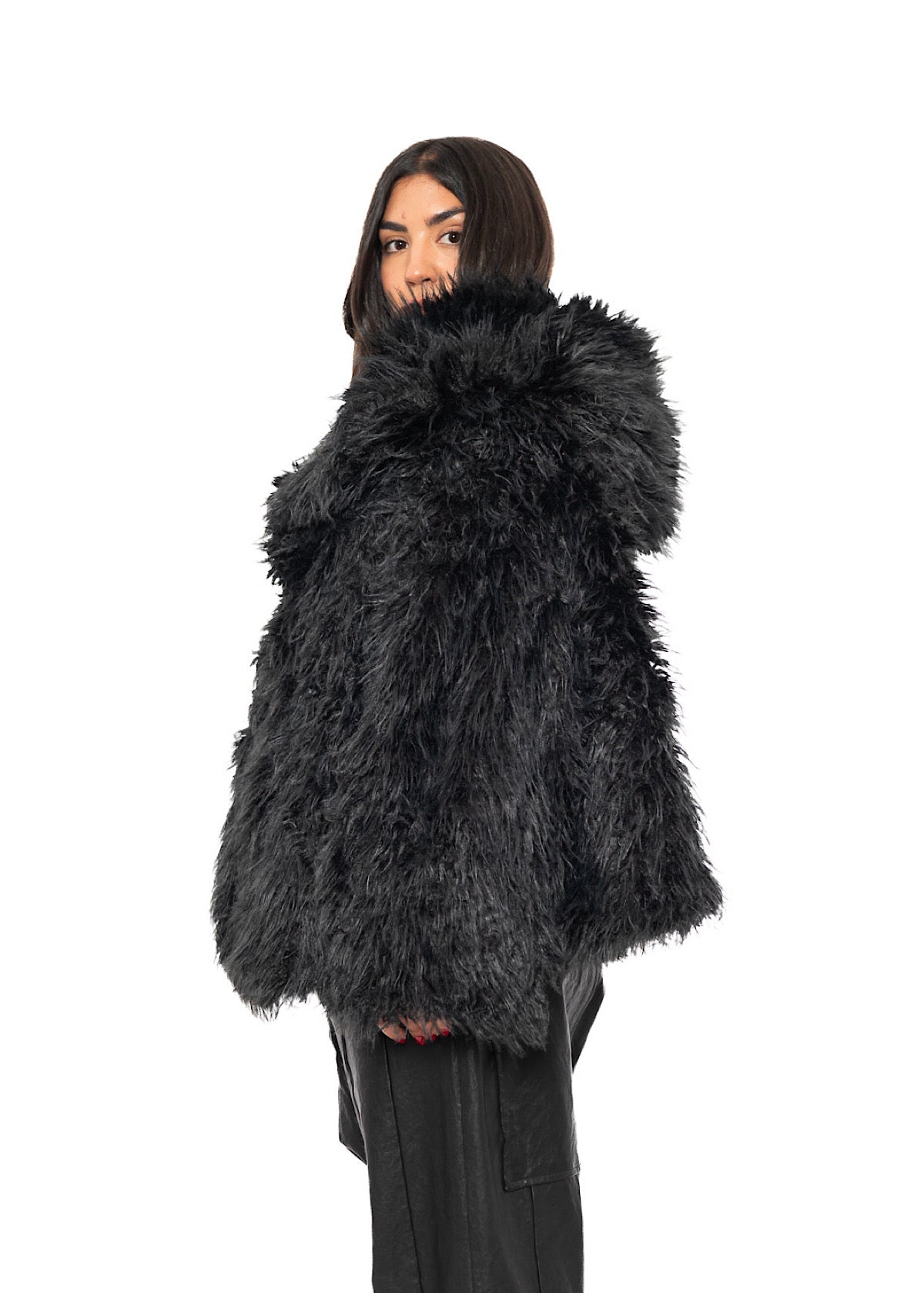 OVERSIZED FAUX FUR JACKET