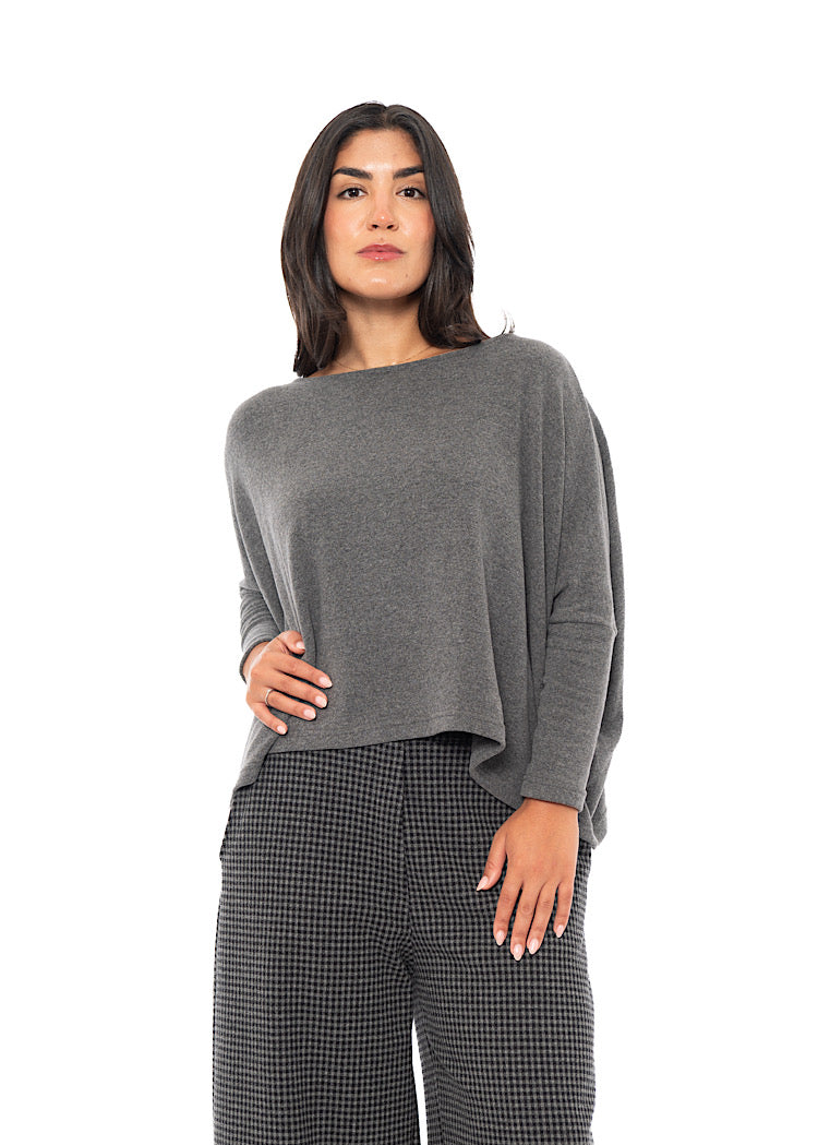 SIGNATURE COTTON-FLEECE KIRA PULLOVER