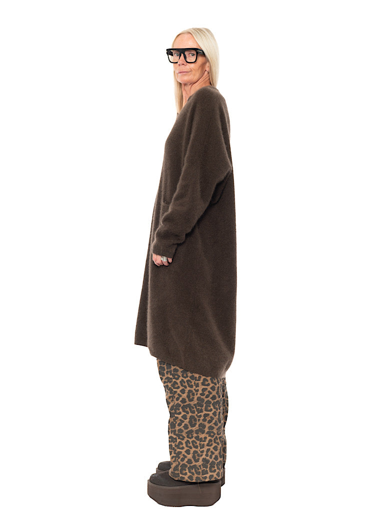 SIGNATURE RACCOON HAIR KNITTED TUNIC