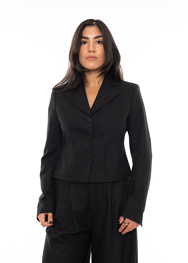 SORT AARHUS CROPPED BLAZER