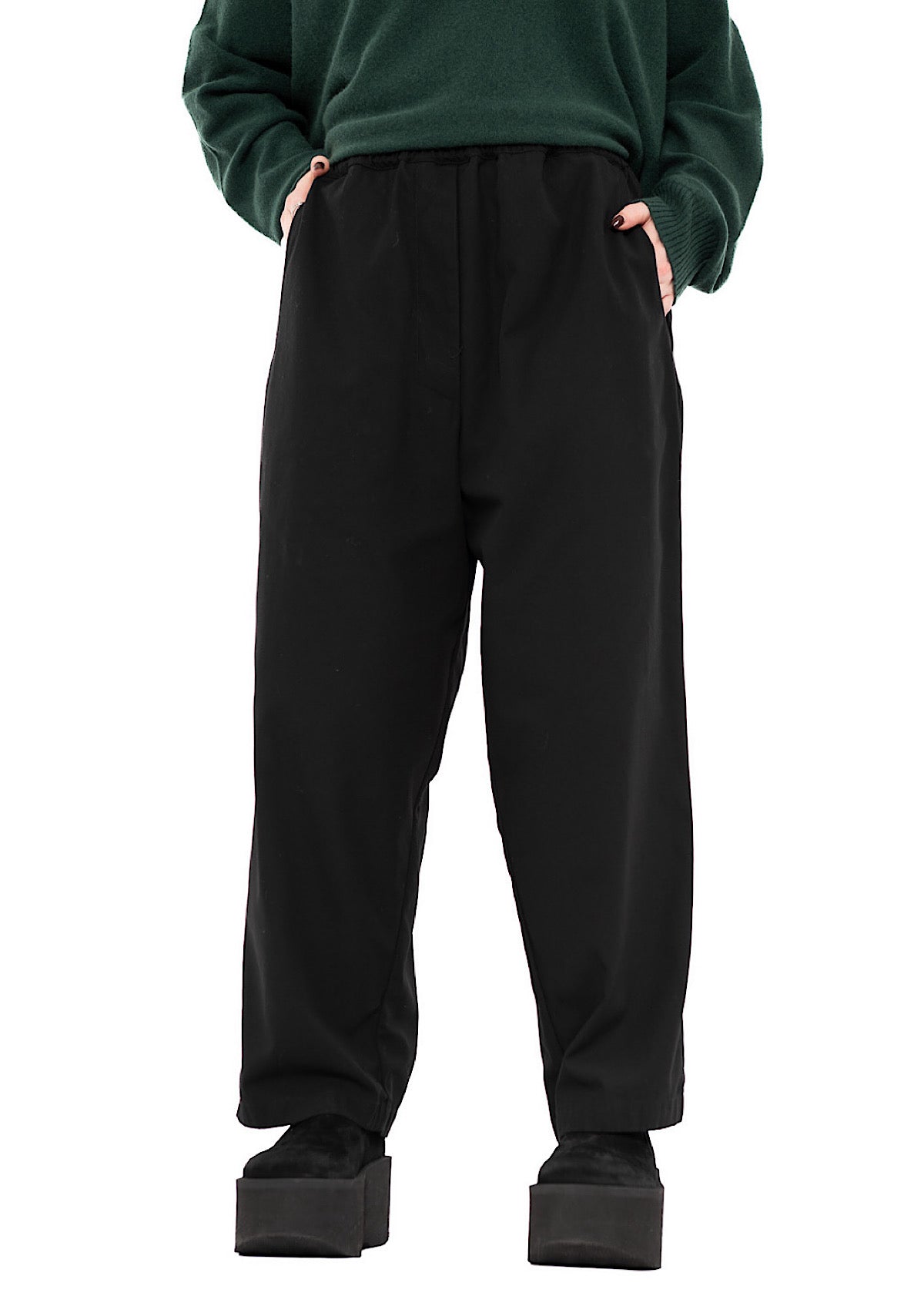 TAPERED COTTON TROUSER