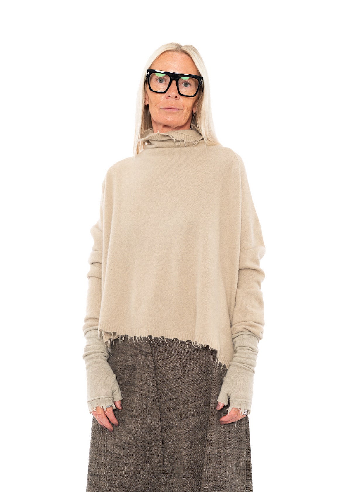 SIGNATURE CASHMERE FINGERLESS CUFF