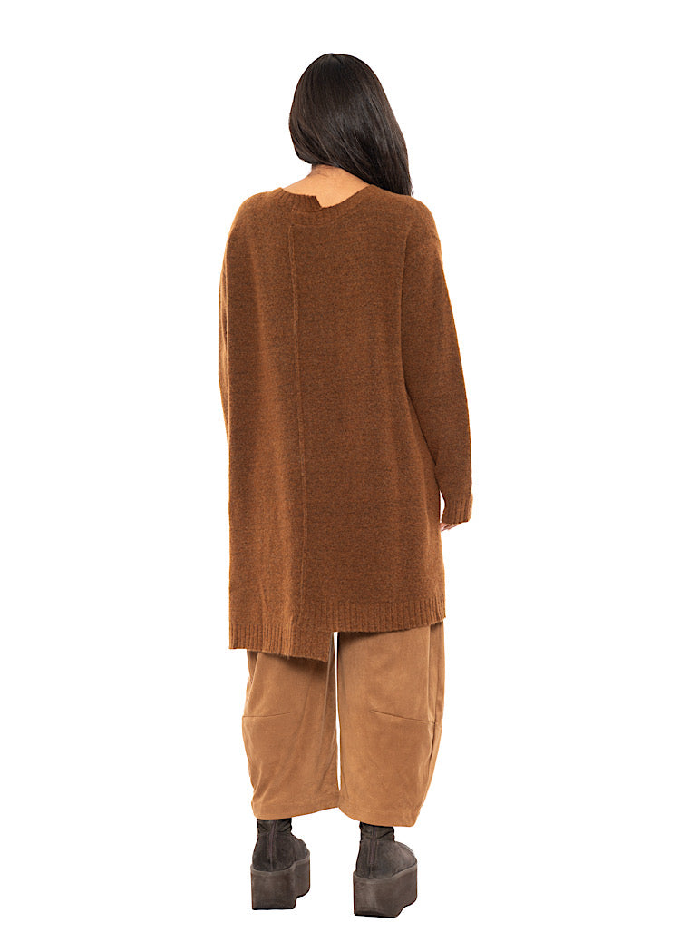 BRUSHED MÉLANGE KNITTED TUNIC
