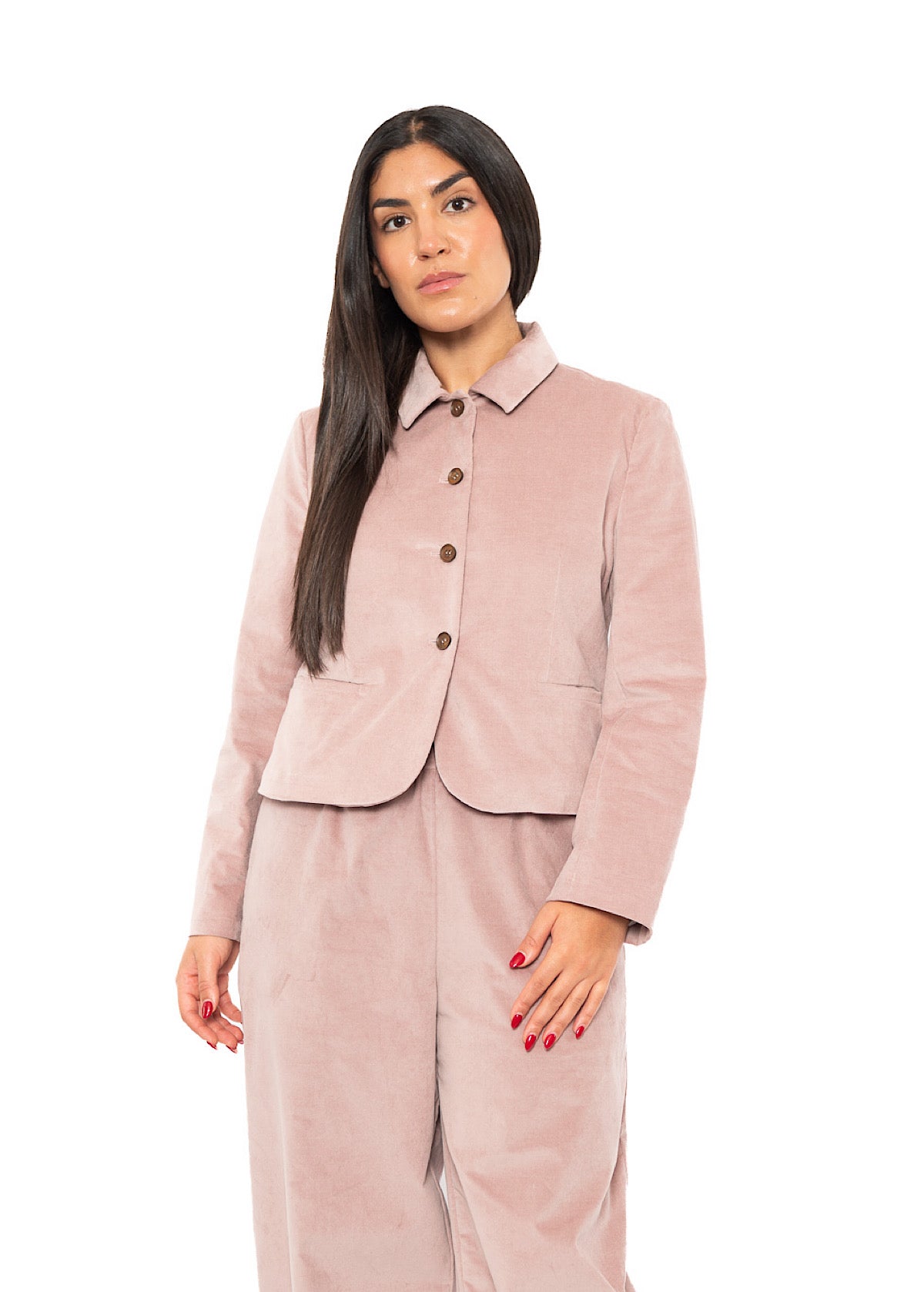 CROPPED VELVET GINNY JACKET