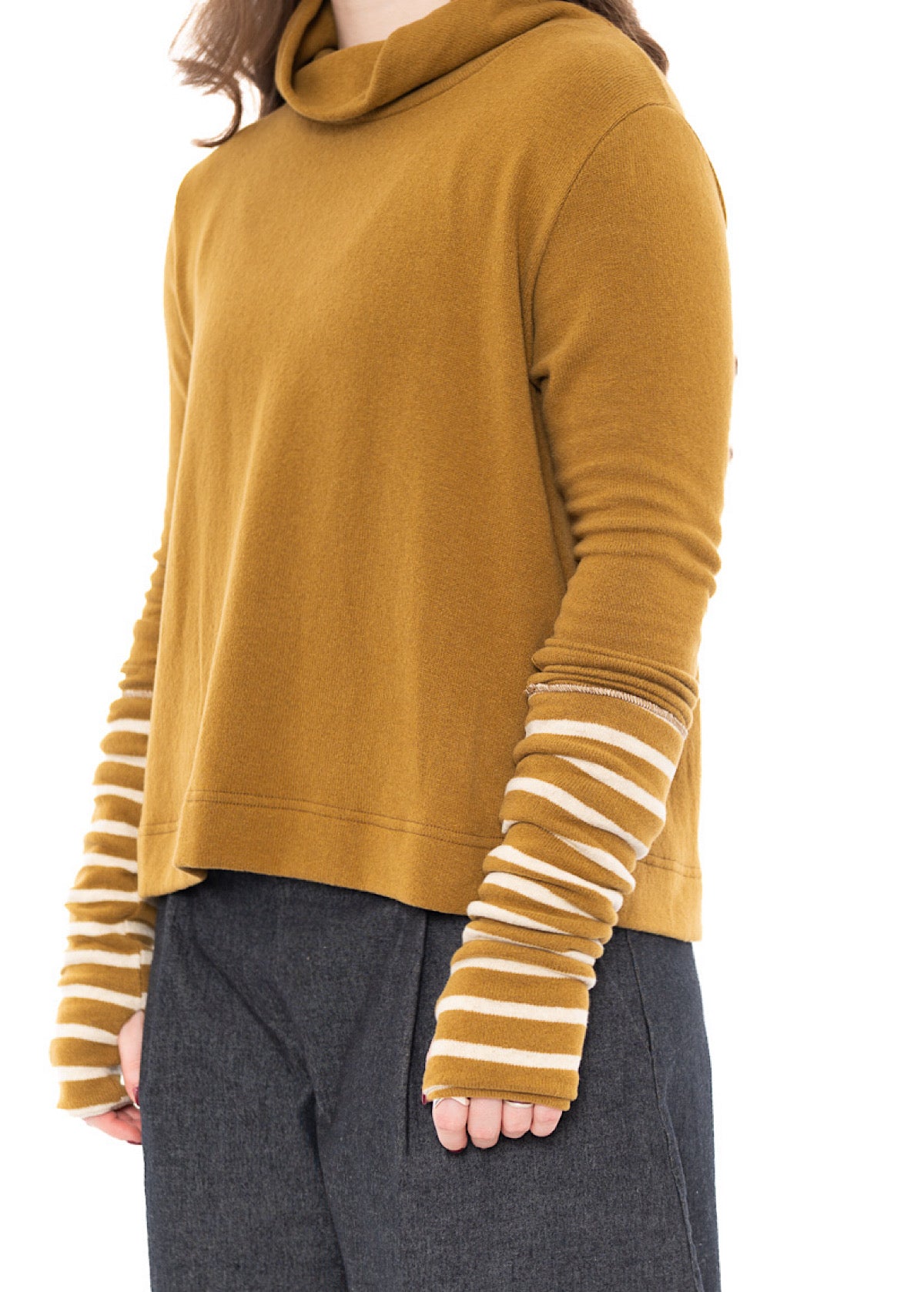 STRIPED SIGNATURE COTTO CUFF
