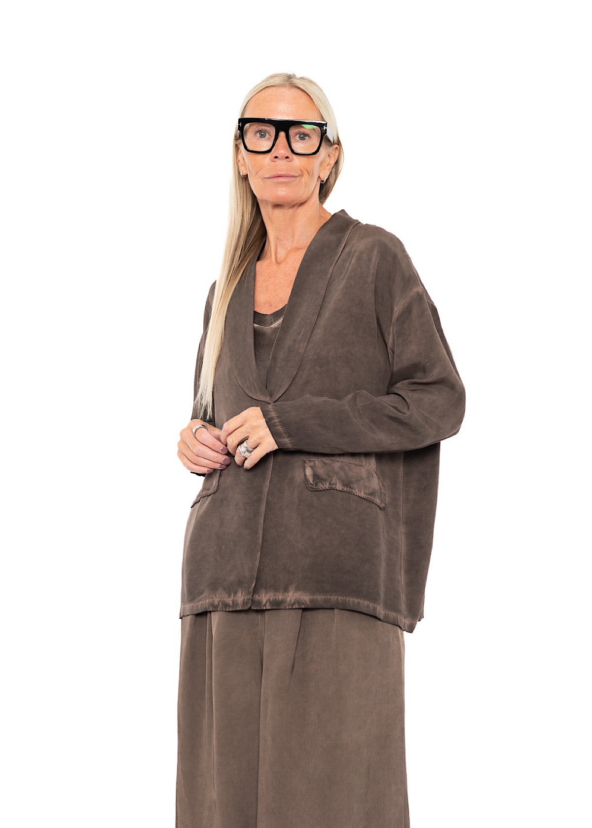 RELAXED VISCOSE-MIX JACKET
