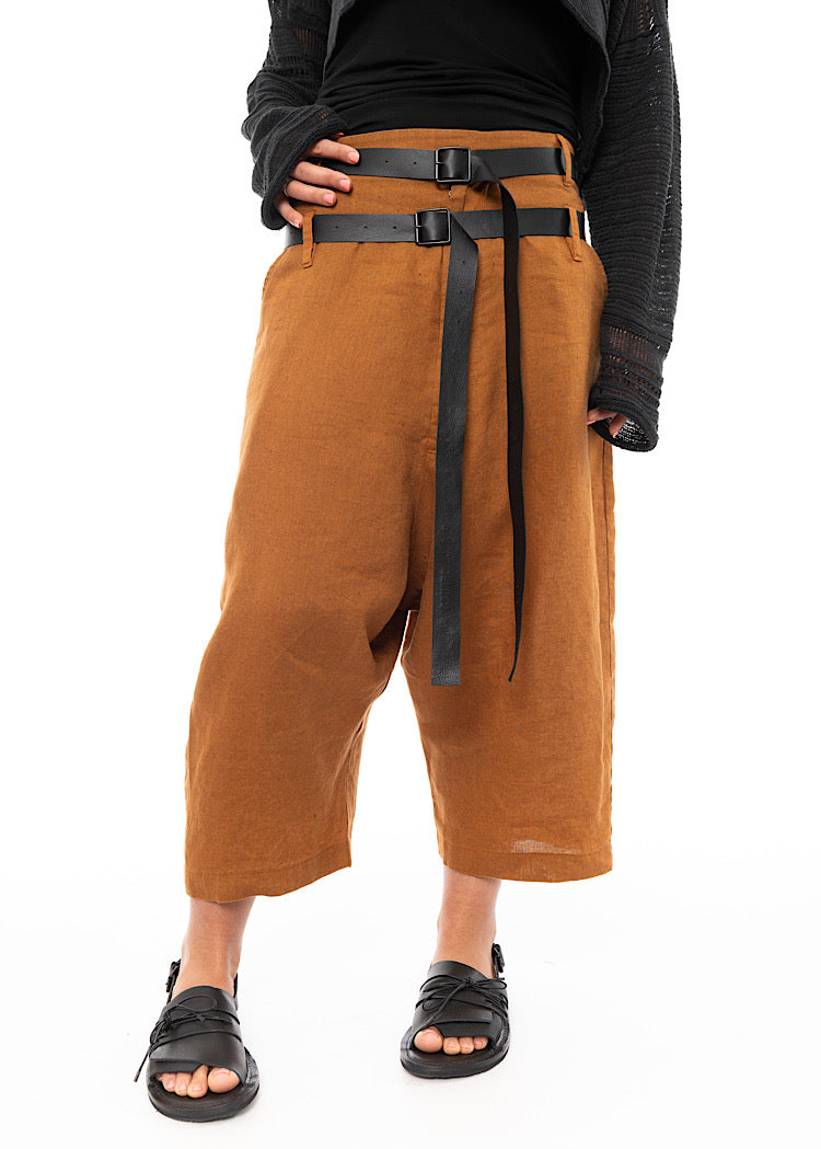 PAL OFFNER CROPPED BELTED TROUSER